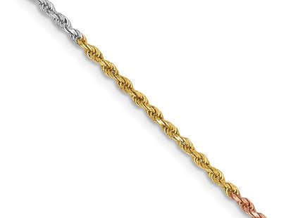 14k Tri-Color Chains Style 012TC-18 - Classique Jewelry Inc.