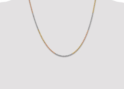 14k Tri-Color Chains Style 014TC-20 - Classique Jewelry Inc.