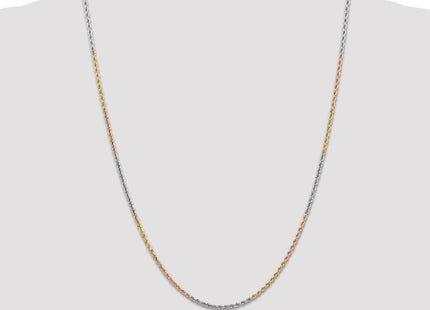 14k Tri-Color Chains Style 014TC-24 - Classique Jewelry Inc.