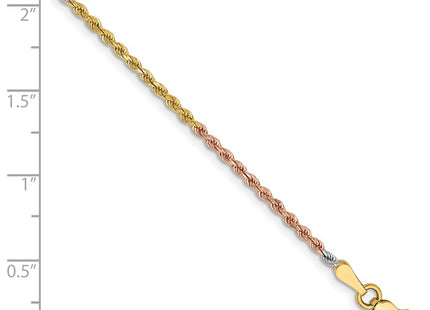 14k Tri-Color Chains Style 014TC-8 - Classique Jewelry Inc.