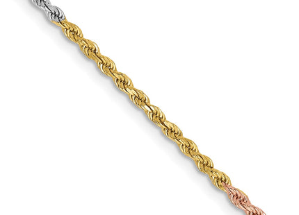 14k Tri-Color Chains Style 014TC-20 - Classique Jewelry Inc.