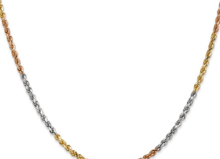 14k Tri-Color Chains Style 018TC-24 - Classique Jewelry Inc.