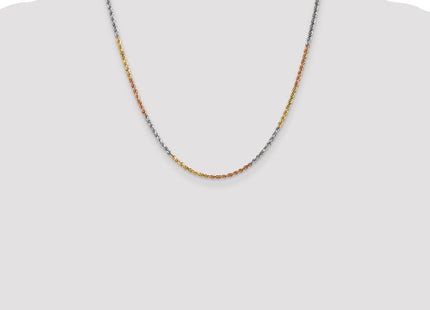 14k Tri-Color Chains Style 018TC-20 - Classique Jewelry Inc.