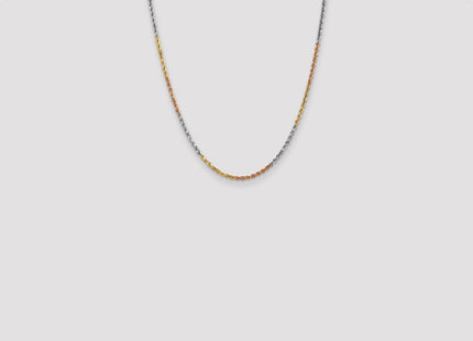 14k Tri-Color Chains Style 018TC-22 - Classique Jewelry Inc.