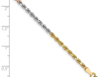 14k Tri-Color Chains Style 018TC-7 - Classique Jewelry Inc.