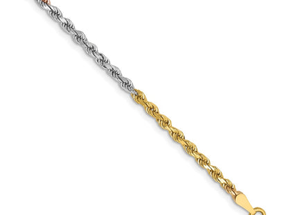 14k Tri-Color Chains Style 018TC-7 - Classique Jewelry Inc.