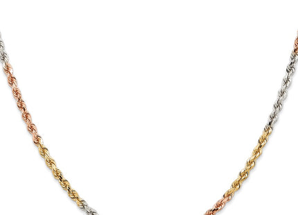14k Tri-Color Chains Style 021TC-20 - Classique Jewelry Inc.