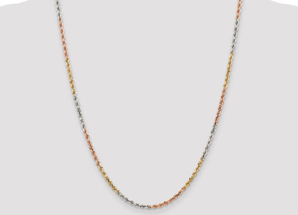14k Tri-Color Chains Style 021TC-24 - Classique Jewelry Inc.