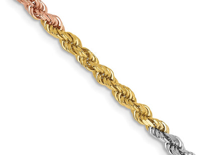 14k Tri-Color Chains Style 021TC-20 - Classique Jewelry Inc.