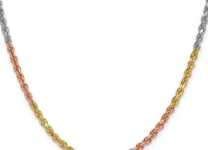 14k Tri-Color Chains Style 023TC-24 - Classique Jewelry Inc.