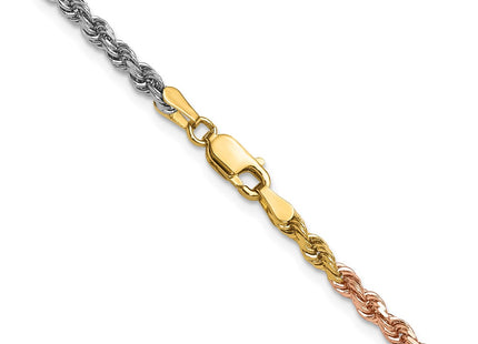 14k Tri-Color Chains Style 023TC-24 - Classique Jewelry Inc.