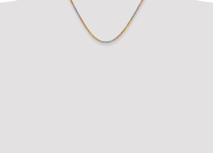 14k Tri-Color Chains Style 023TC-18 - Classique Jewelry Inc.