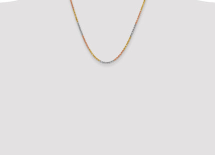 14k Tri-Color Chains Style 023TC-20 - Classique Jewelry Inc.
