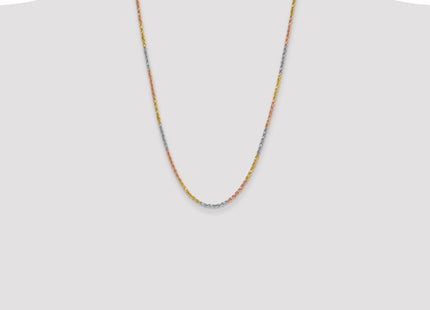 14k Tri-Color Chains Style 023TC-24 - Classique Jewelry Inc.