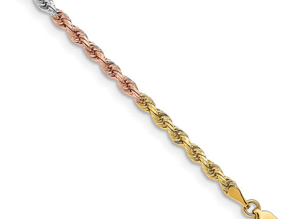 14k Tri-Color Chains Style 023TC-7 - Classique Jewelry Inc.