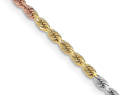 14k Tri-Color Chains Style 023TC-24 - Classique Jewelry Inc.
