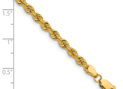 14k Regular Rope Chain, 7 x 3.8mm