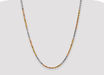 14k Tri-Color Chains Style 030TC-24 - Classique Jewelry Inc.