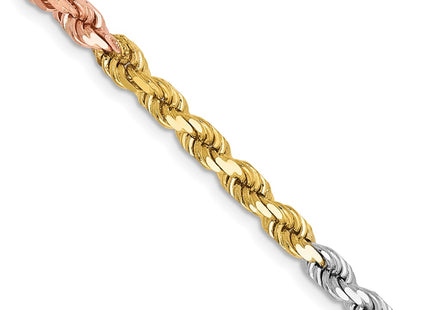 14k Tri-Color Chains Style 030TC-22 - Classique Jewelry Inc.