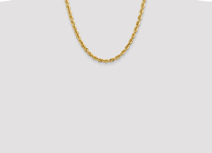 14K Diamond-cut Rope with Fancy Lobster Clasp Chain (Style 040L-20)