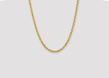 14K Diamond-cut Rope with Fancy Lobster Clasp Chain (Style 040L-24)