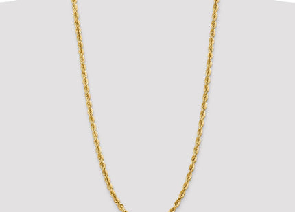 14K Diamond-cut Rope with Fancy Lobster Clasp Chain (Style 040L-30)