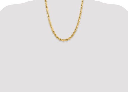 14K Diamond-cut Rope with Fancy Lobster Clasp Chain (Style 045L-22)