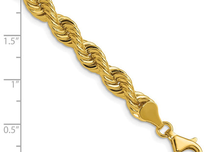 14K gold rope link chain, alternate view