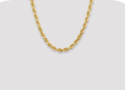 14K Diamond-cut Rope with Fancy Lobster Clasp Chain (Style 050-20)