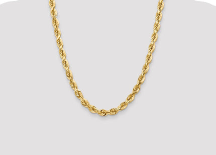 14K Diamond-cut Rope with Fancy Lobster Clasp Chain (Style 050-22)