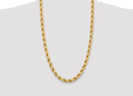 14k WG D/C Rope with Fancy Lobster Clasp Chain (Style 050W-26)