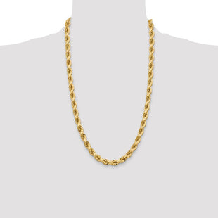 14k WG D/C Rope with Fancy Lobster Clasp Chain (Style 050W-26)