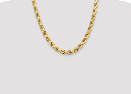 14K Diamond-cut Rope with Fancy Lobster Clasp Chain (Style 060-20)