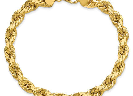 14K Diamond-cut Rope with Fancy Lobster Clasp Chain (Style 060-9)
