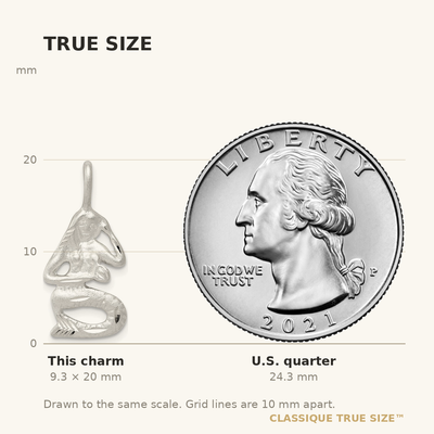 Sterling Silver Mermaid Charm