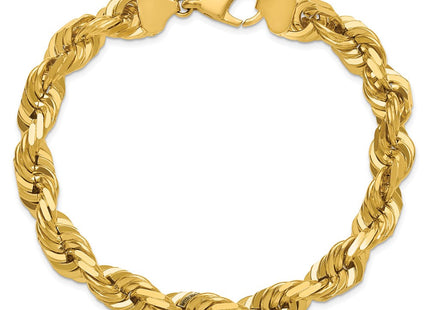 14K Diamond-cut Rope with Fancy Lobster Clasp Chain (Style 080-9)