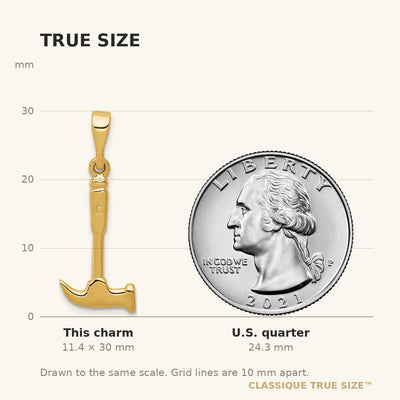 14K Hammer Charm