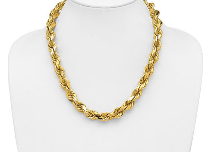 14K Diamond-cut Rope with Fancy Lobster Clasp Chain (Style 100-20)