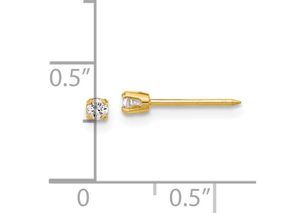 14k Yellow Gold Earrings Style 1013E - Classique Jewelry Inc.