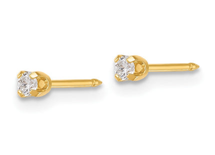 14k Yellow Gold Earrings Style 1013E-SP - Classique Jewelry Inc.