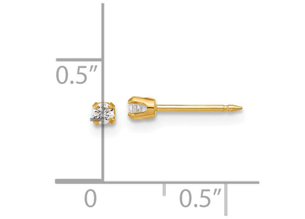 14k Yellow Gold Earrings Style 1013E-SP - Classique Jewelry Inc.