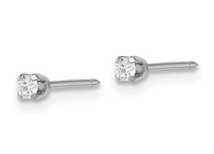 14k White Gold Earrings Style 1013E/1 - Classique Jewelry Inc.