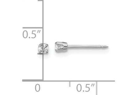 14k White Gold Earrings Style 1013E/1 - Classique Jewelry Inc.