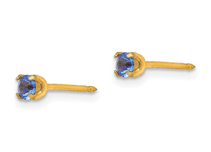 14k Yellow Gold Earrings Style 101E - Classique Jewelry Inc.