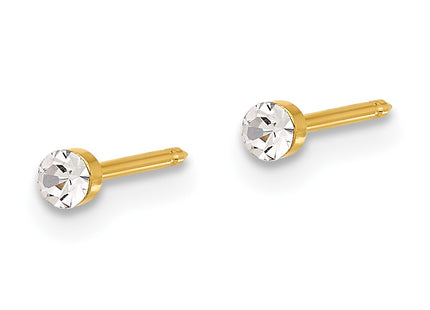 14k Yellow Gold Earrings Style 1046E - Classique Jewelry Inc.
