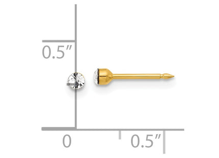 14k Yellow Gold Earrings Style 1046E - Classique Jewelry Inc.