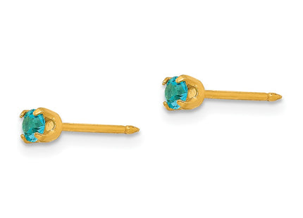 14k Yellow Gold Earrings Style 104E - Classique Jewelry Inc.