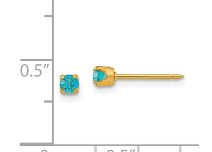 14k Yellow Gold Earrings Style 104E - Classique Jewelry Inc.