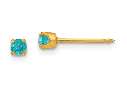 14k Yellow Gold Earrings Style 104E - Classique Jewelry Inc.