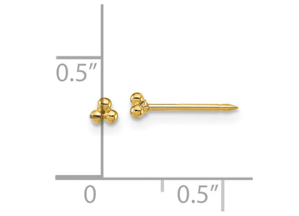 14k Yellow Gold Earrings Style 1074E - Classique Jewelry Inc.